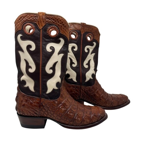 Tecovas Birthday Mens Cowboy Boots IX 9.5 EE Ltd  Hornback Alligator western NEW main image 4